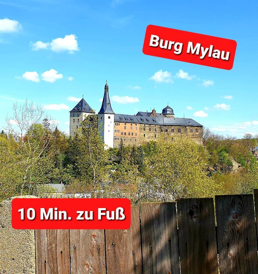 Ferienwohnung "Blick Mylau" - Naehe Freizeitpark Plohn & Weltgroesster Ziegelsteinbruecke Reichenbach im Vogtland Exteriér fotografie