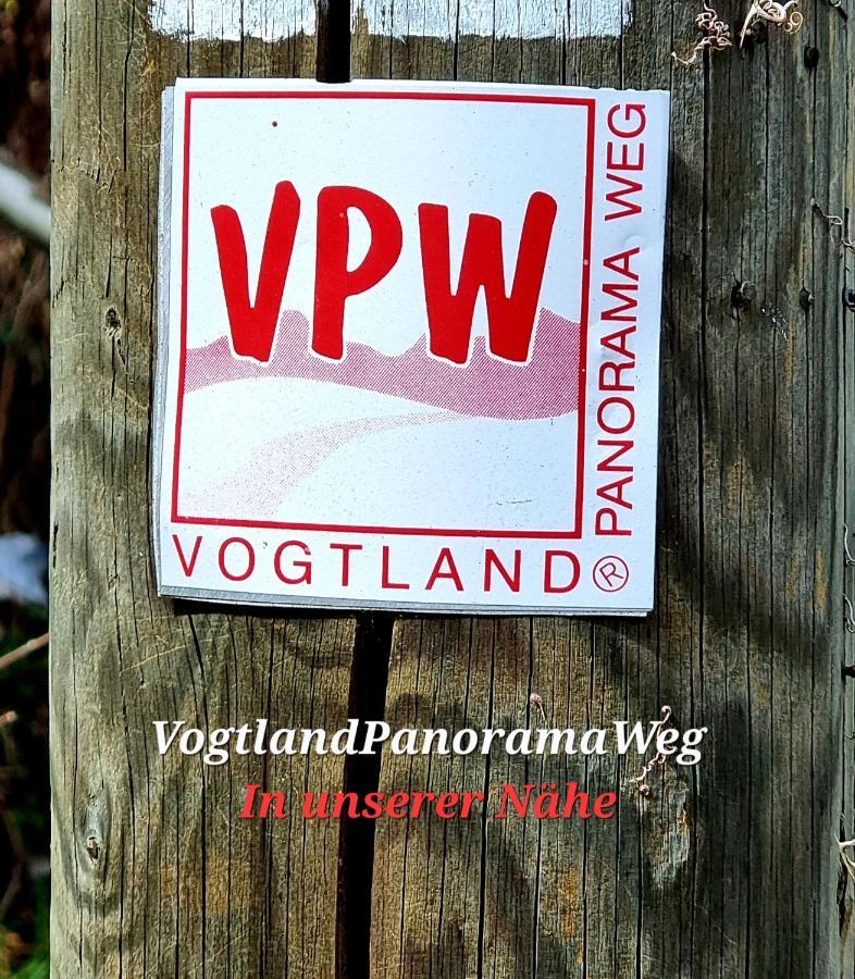 Ferienwohnung "Blick Mylau" - Naehe Freizeitpark Plohn & Weltgroesster Ziegelsteinbruecke Reichenbach im Vogtland Exteriér fotografie