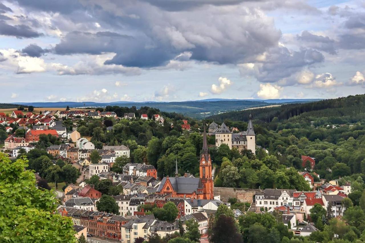 Ferienwohnung "Blick Mylau" - Naehe Freizeitpark Plohn & Weltgroesster Ziegelsteinbruecke Reichenbach im Vogtland Exteriér fotografie
