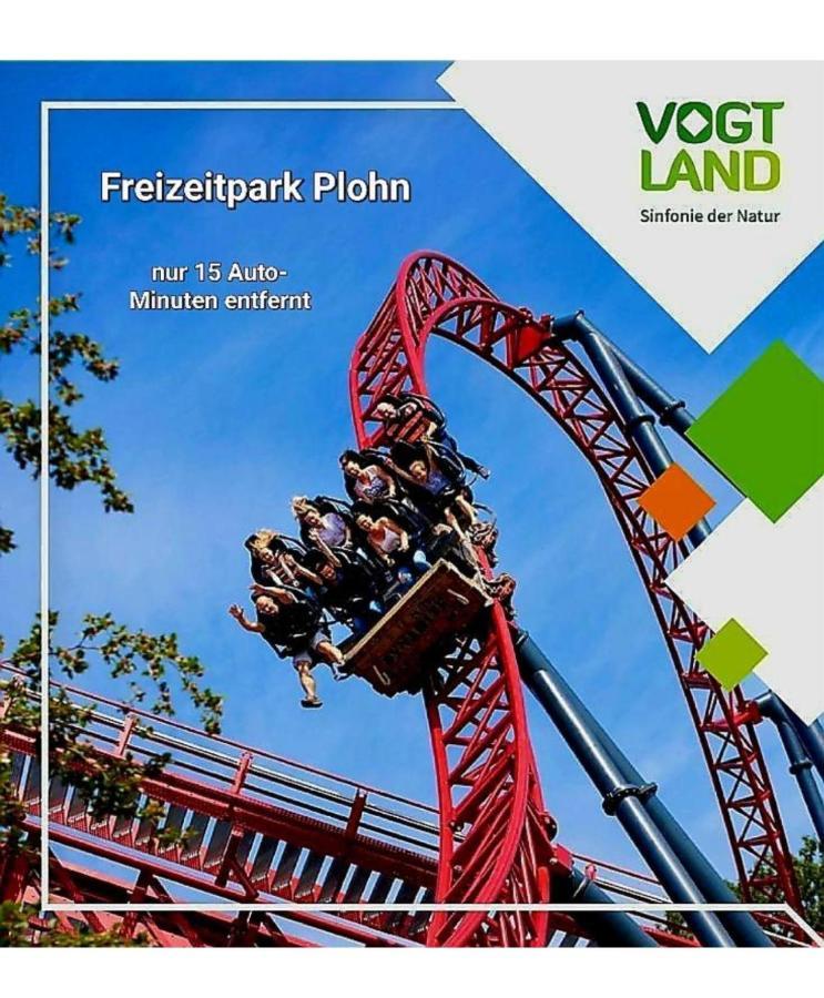 Ferienwohnung "Blick Mylau" - Naehe Freizeitpark Plohn & Weltgroesster Ziegelsteinbruecke Reichenbach im Vogtland Exteriér fotografie