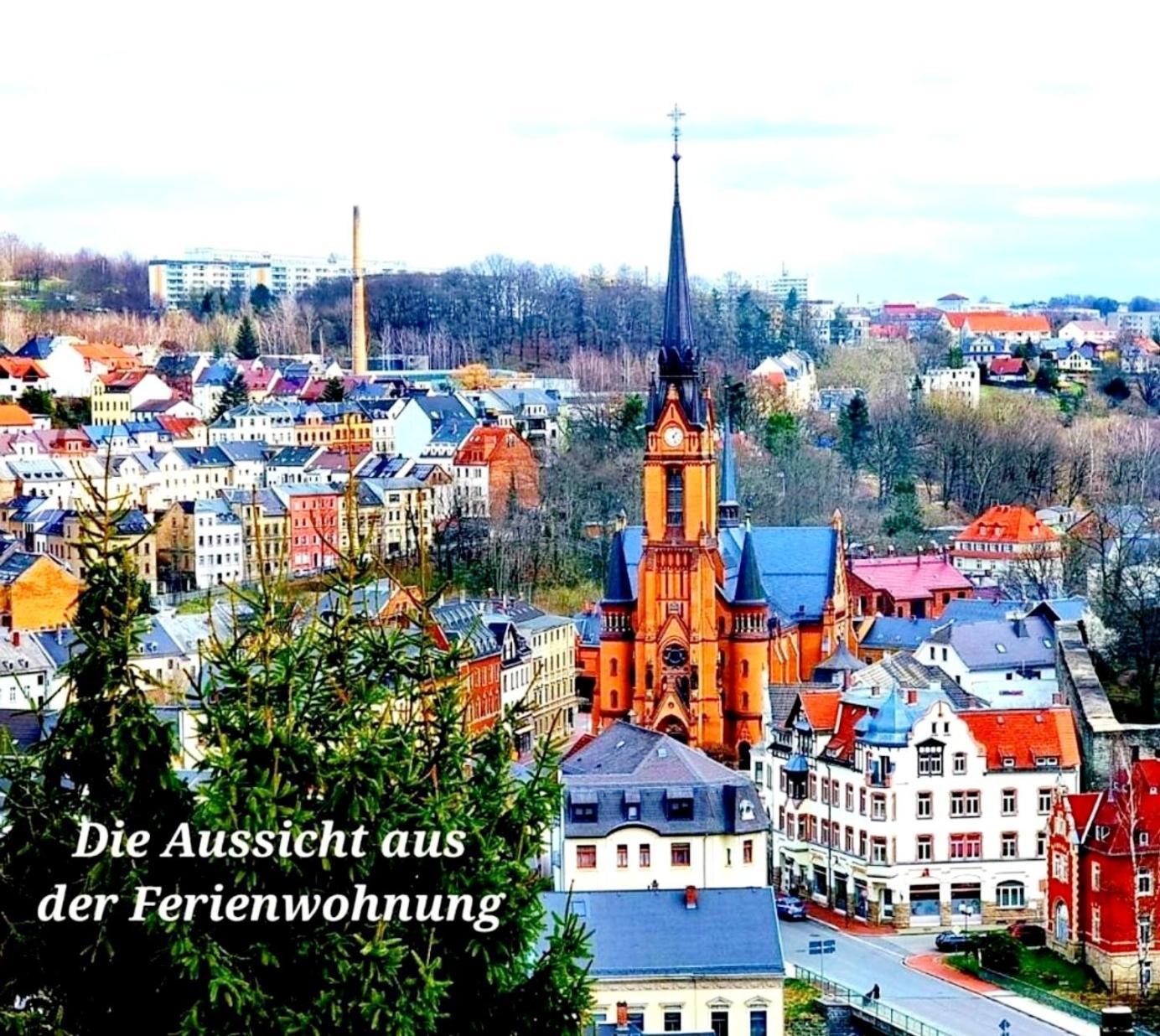 Ferienwohnung "Blick Mylau" - Naehe Freizeitpark Plohn & Weltgroesster Ziegelsteinbruecke Reichenbach im Vogtland Exteriér fotografie