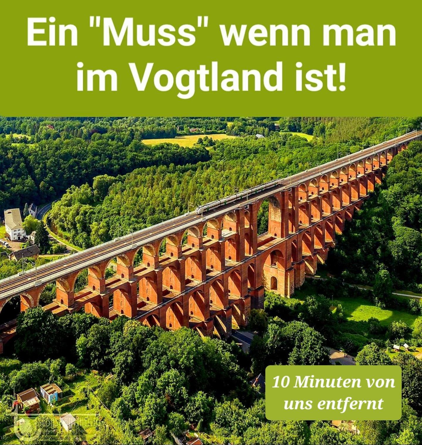 Ferienwohnung "Blick Mylau" - Naehe Freizeitpark Plohn & Weltgroesster Ziegelsteinbruecke Reichenbach im Vogtland Exteriér fotografie